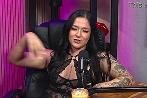 i licked taluane boom's big tits while she jerked me off