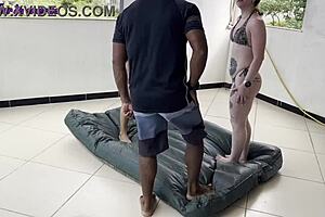 Wow, he did great helping those two whores, so they let him fuck them hard with orgasms and anal creampie!