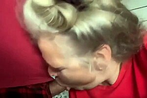 I'm hot mature milf sucking my best friend's big cock, but it's so monsterous i can barely handle it