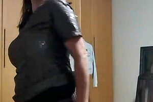 Hot South African babe strips naked on webcam, shows sexy body ready for teen student POV 😏