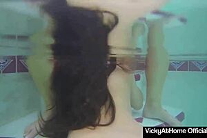 Milf Vicky Vette and Friend Teal Conrad Relax by the Pool