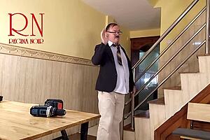 Cheating housewife fucks plumber