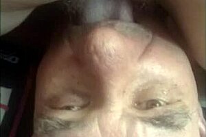 old man dives into mature pussy for cunnilingus