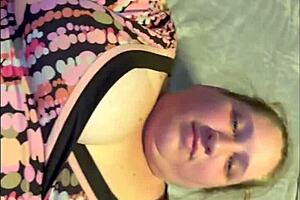 Timo casually fucks virgin alena in doggystyle with fishnets.