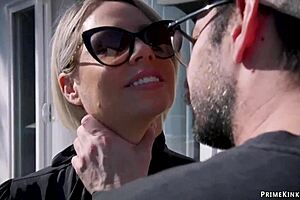 the gardener ties up and fucks the stepmom and teen in the garden