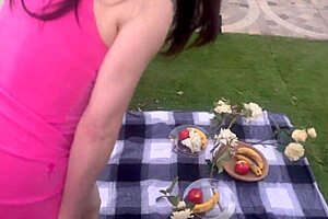 step family sexy picnic with big tits and taboo roleplay