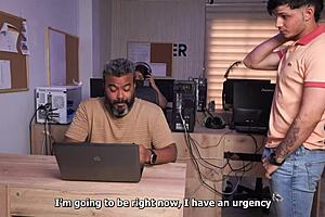 does this busty colombian secretary know how to earn a bonus with her big tits and pussy?