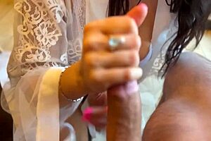 This stepson cums in his stepmom's pussy after blowjob and orgasm