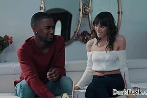 small tit cougar seduces stepsons black friend