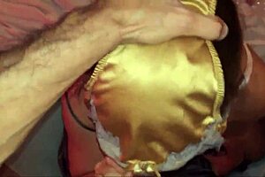 French Amateur Blowjob In Satin Lingerie With Spanking And Dirty Talk