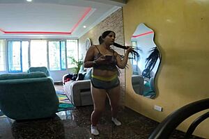 stepsister jhodez1 dances and teases in my new apartment condo.
