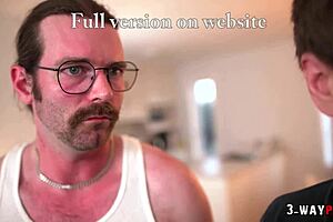 hey, check out this milf getting pounded by her two horny neighbors in a threesome