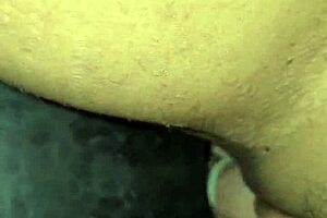 Gloryhole Guy Can't Handle Muff Diving, Husband Makes Housewife Cum