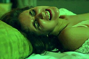 puffy nippled milf masturbates hard with her fingers