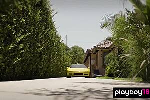 bubble covered ebony milf misty stone and her nude teen 18+ gfs washing a car 🚗