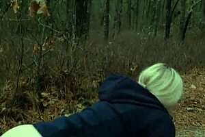 Two Perverts Take Bubble Butt Milf For Anal Submission In Forest