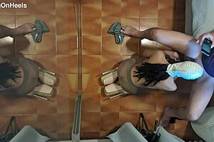 Preview - Milf In Pantyhose And High Heels Gives Blowjob On Knees With Cum Swallowing