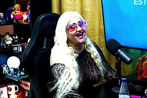 Ruan interviews sexy Brazilian milf in podcast with vibrator on nipple