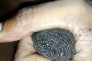 this horny couple gets wild with big black cock and femdom handjob leading to cum 😈