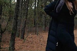 Two Perverts Take Bubble Butt Milf For Anal Submission In Forest