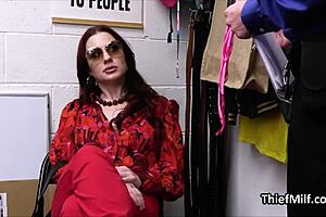 Spicy Ginger Milf Busted For Stealing Pills!