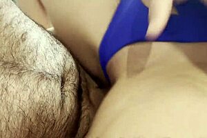 stepmom helps me to cum - a good blowjob and close-up pov