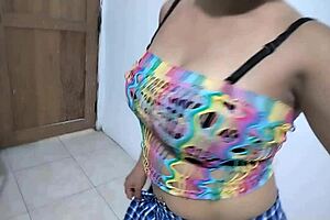 Old Stepmother Fantasizes As Student And Masturbates With Dildo 😏