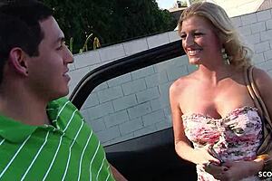 Fit cougar milf seduces a stranger Latino for a quick cheating fuck while husband's out. It's a rough, bent-over thrill.