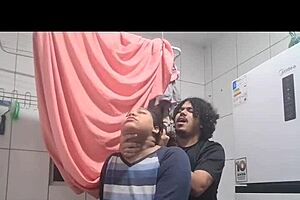 She teases with big nipples and striptease for submissive milf tits