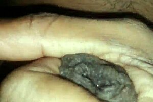 this horny couple gets wild with big black cock and femdom handjob leading to cum 😈