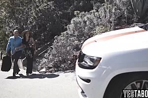 Cheating Wife's Threesome with Busty Side Chick