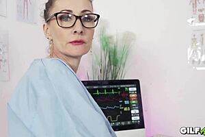 Gilf Nurse Takes a Creamy Load at Hospital. She's Hooked!