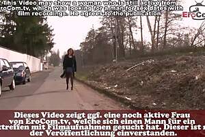 German mature housewife approached for casting on the street