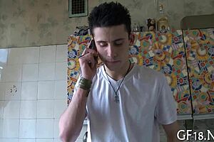 Perverted Guy with Glasses Grabs Hand for Fun! 😜