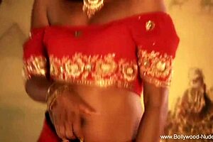 Seductive brunette milf poses alone