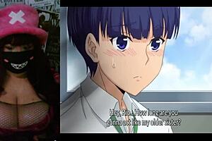 hot wife with big natural tits jerks bbc dildo in goth cosplay - hentai kimi wa yasashiku netorareru ep1