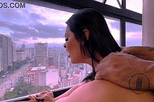 Paolla Hotwife Cums Bent Over