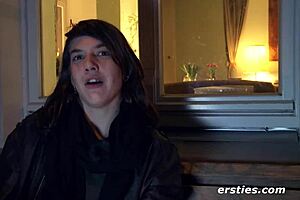 ersties sweet swiss model performs solo in front of camera