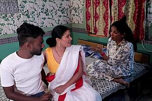 Indian Bhabhi Threesome Sex With Stepsister And Husband FFM