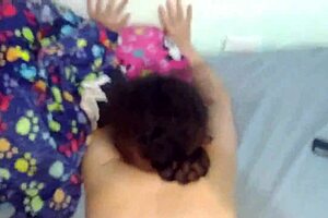 Lie down and get on your stomach, my dick is going into your tight pussy, big-ass stepdaughter.