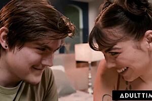 Stepmilf Dee Williams teaches stepson anal fucking in a 3-way with girlfriend Lilith Grace.