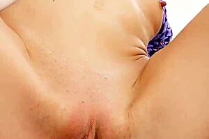 fibi euro blonde masturbates in missionary creampie compilation