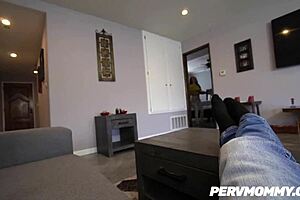 Stepmom Krissy Lynn shares a sensual moment with stepson. They explore their connection intimately.