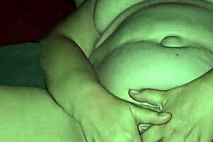 I flick her bean until she cums hard on my ass