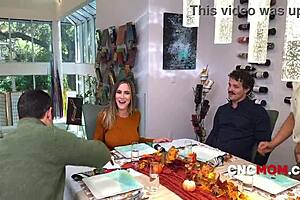 Family Gathers for Wanksgiving, Enjoying Freeuse Fucking and Group Sex with MILFs