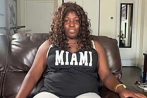 Olympic Athlete Althea Charless Bent Over For Interracial Blowjob