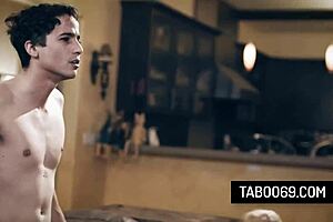 Cougar stepmom christie stevens fucking stepson, then stepdad joins.