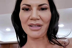 Jasmine jae says, 'I'm your attention starved stepmom craving sex.' She gives blowjob with big tits and ass