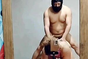 we fuck in front of the mirror with my hot wife