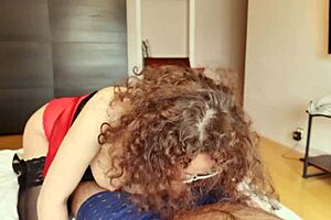 my step son's cute brunette teacher sucked my cock deepthroat.